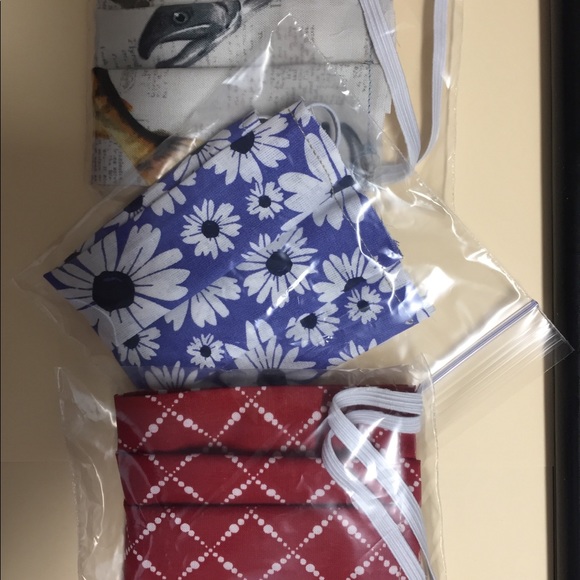 Other - Set of 3 Cotton Reusable Face Masks
